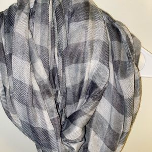 Plaid infinity scarf